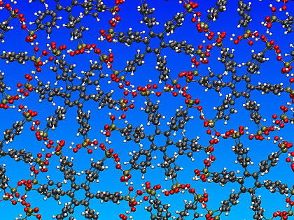 Hexagonal arrangement of the stacks of p-6PA-HPB