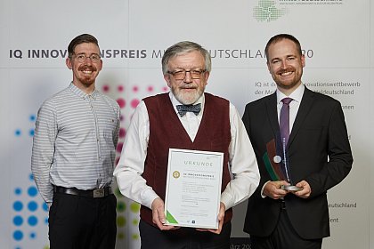 Hugo Junker 2019 Grundlagenforschungspreis.
 Bildrechte IMG Sachsen-Anhalt, Fotograf; Joachim Blobel