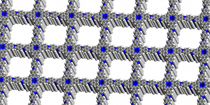 Structure of a porphyrin-based covalent organic network.