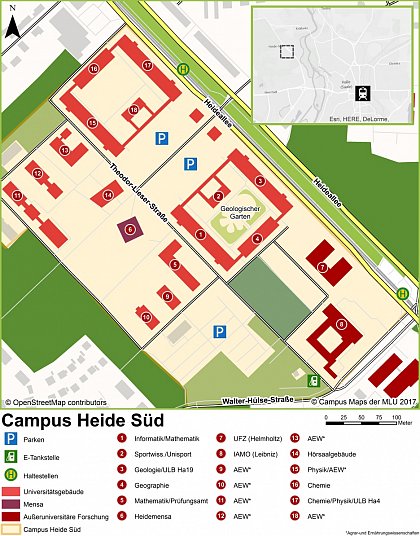 Lageplan Campus Heide Süd